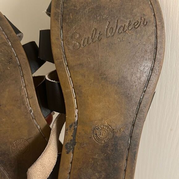 ✨Salt Water Original Black Womens Sz 6 Sandals✨ - Picture 8 of 10